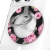 Anillo de agarre MagSafe con diseño floral rosa - Marca Velvet Caviar