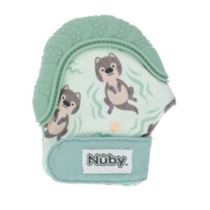 Manopla mordedora de tela para bebé de 3 meses - Marca Nuby