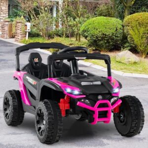 Buggy eléctrico para niños de 12 V con luces LED, música y claxon -Costway