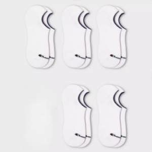 Paquete de 5 pares de calcetines invisibles para hombre talla 6/12.5 -Champion