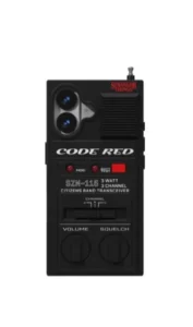 Funda para iPhone 17 con diseño de walkie-talkie «Código rojo» -Stranger Things