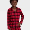 Pijama de 2 piezas para niños talla 6/8 con estampado de cuadros