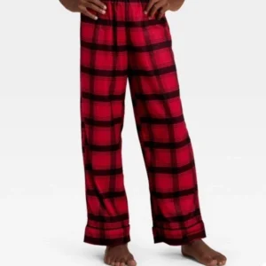 Alternative view of Pijama de 2 piezas para niños talla 6/8 con estampado de cuadros