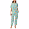 Conjunto de pijama para dama talla L de 2 piezas con diseño de animales -Character