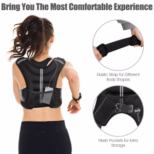 Alternative view of Chaleco con peso para entrenamiento de 20 Lb -Costway