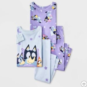 Conjunto de pijama de 4 piezas para niña talla 4 de la marca Bluey