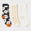 Paquete de 3 calcetines para dama con estampado floral talla 4/10 - A New Day