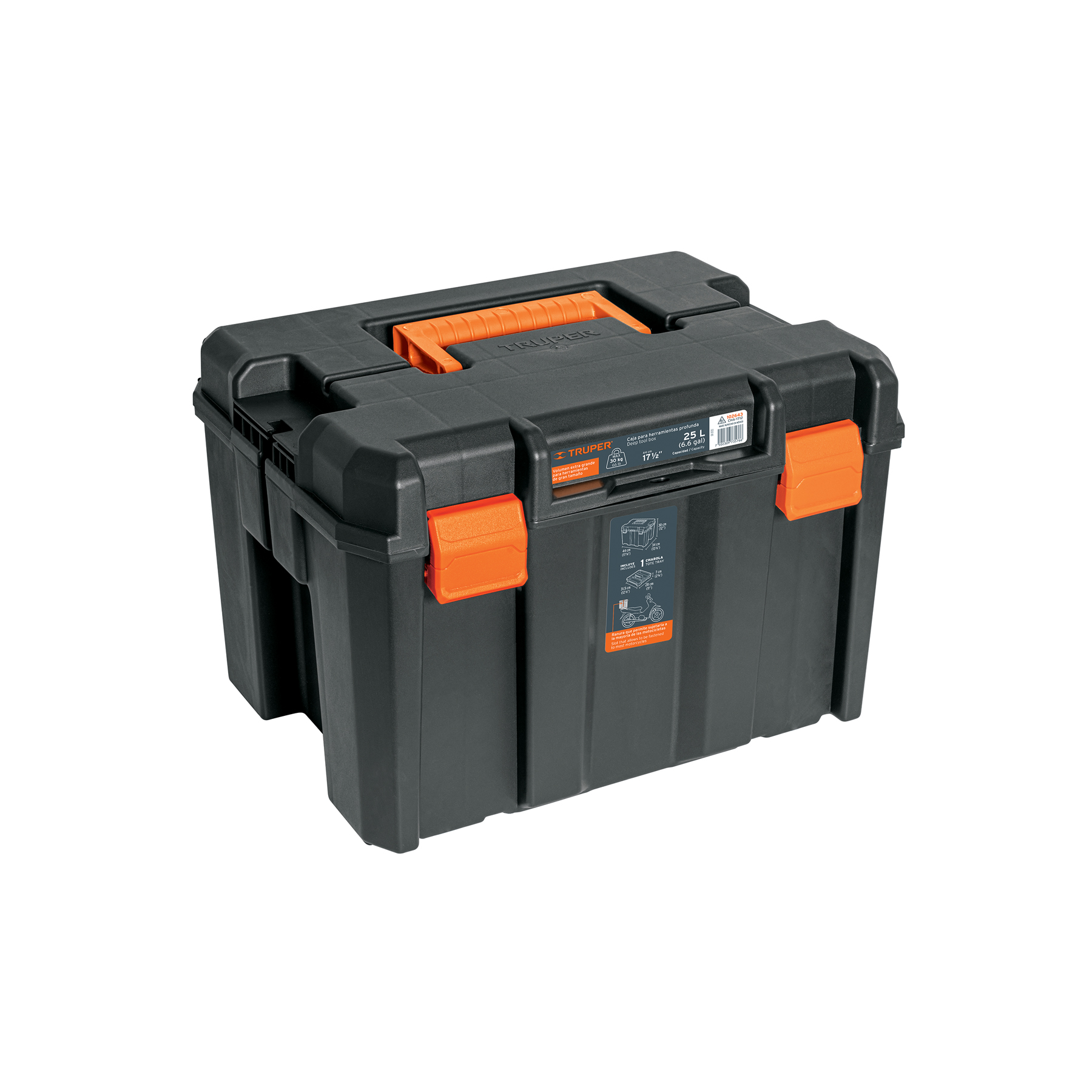 Caja para herramienta de 17x12 pulgadas -marca TRUPER