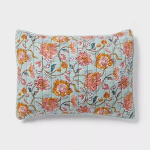 Par de fundas de almohada con estampado floral tamaño KING estandar -Threshold