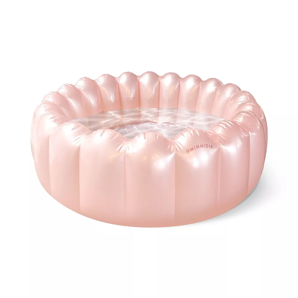 Piscina pequeña para adultos color rosa perlado -Minnidip