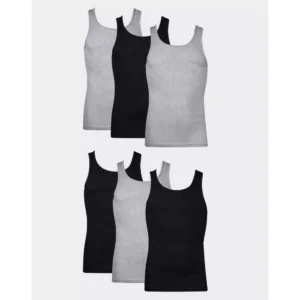 Paquete de 6 camisetas sin mangas para hombre talla XL -Hanes