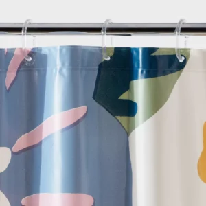 Alternative view of Juego de cortina de baño de 13 piezas con estampado floral y anillos - Room Essentials