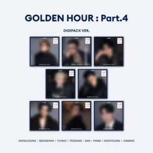 Digipack del decimotercer mini álbum "GOLDEN HOUR : Part.4" -ATEEZ