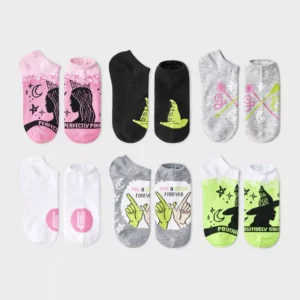 Paquete de 6 pares de calcetines para niña talla 3/10 -Wicked