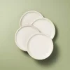 Juego de 4 platos redondos de 21,5 cm, color crema agria - Hearth & Hand