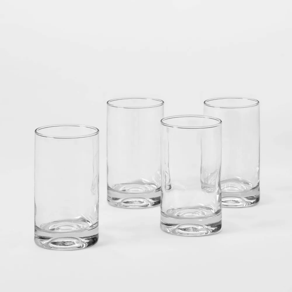 Paquete de 4 vasos de vidrio de 10 onzas - Threshold