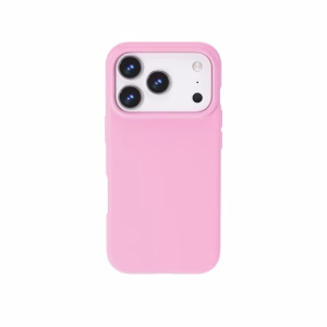 Funda de silicona rosa compatible con MagSafe para iPhone 17 Pro