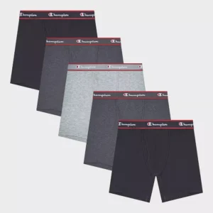 Paquete de 5 calzoncillos tipo bóxer para hombre, talla 2XL  -Champion