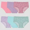 Paquete de 6 calzones tipo hipster para niña, talla 14/16 -Hanes