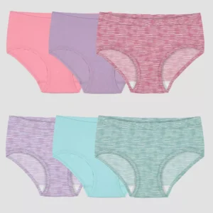 Paquete de 6 calzones tipo hipster para niña, talla 14/16 -Hanes