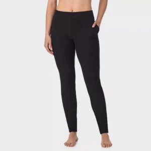 Leggings térmicos de felpa texturizada para dama talla S  -Cuddl Duds