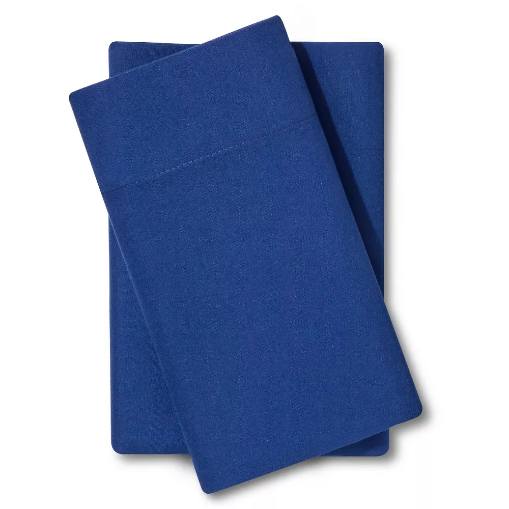 Par de fundas de almohada de microfibra tamaño King color zafiro -Room Essentials
