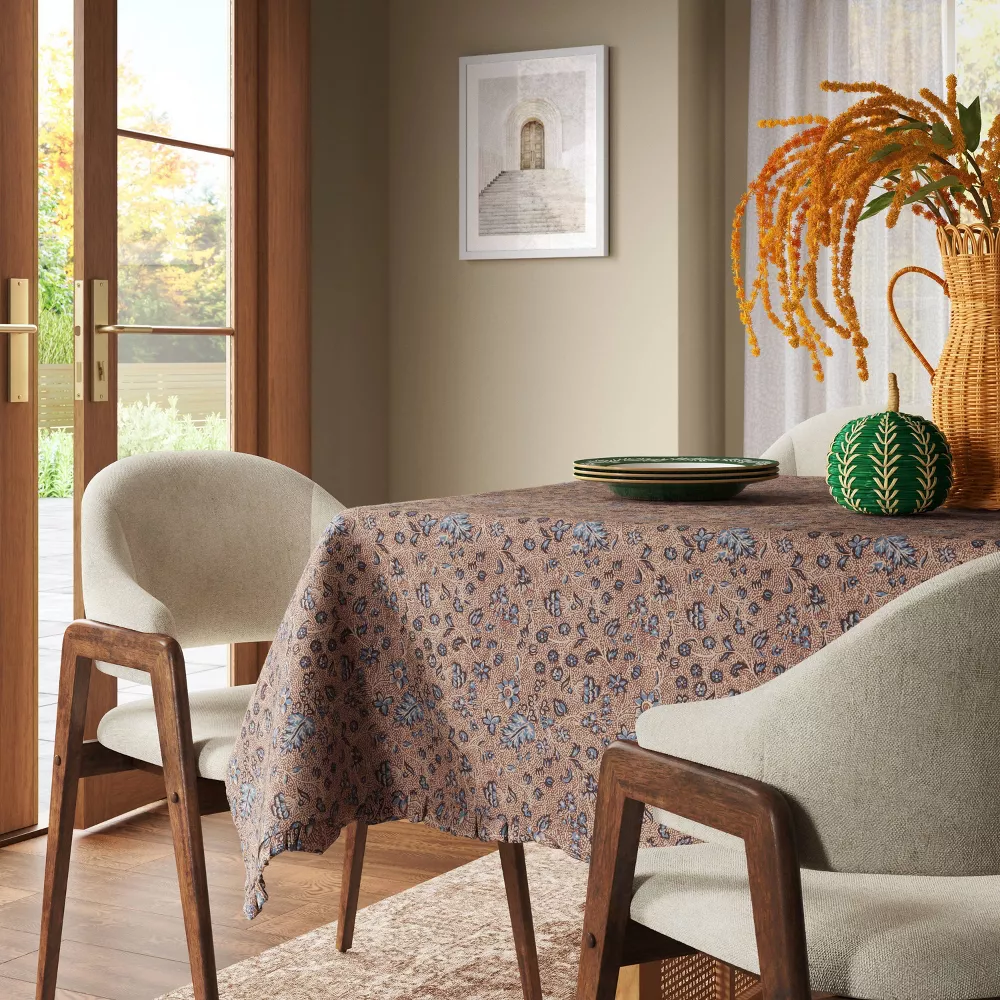 Mantel rectangular con volantes y estampado floral de 264x152 cm -Threshold - Imagen 3