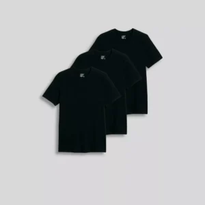 Paquete de 3 camisetas para caballero talla M color negro -Jockey Generation