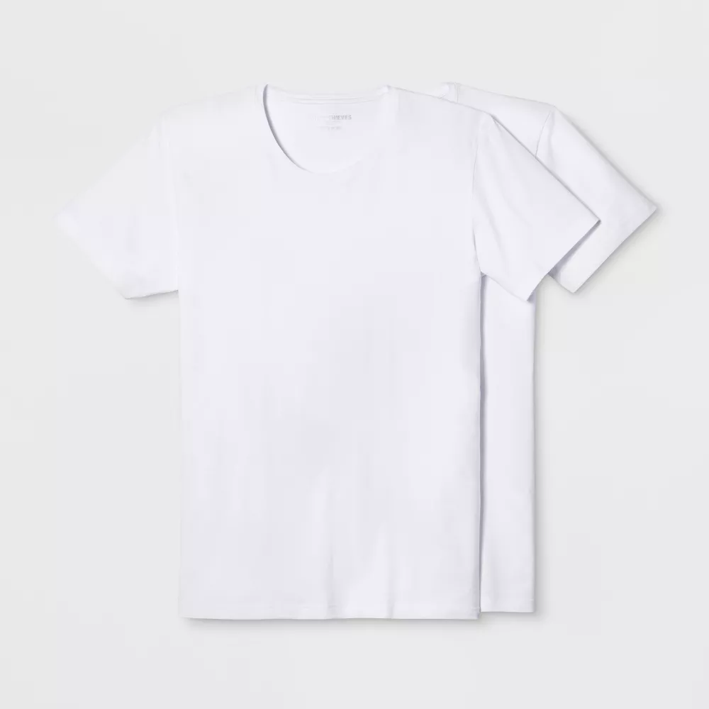 Par de camisetas interiores de cuello redondo para caballero talla L -Pair of Thieves
