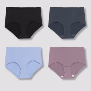 Paquete de 4 calzones con control de abdomen para dama talla M -Hanes