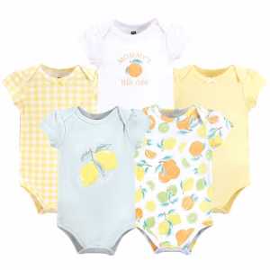 Paquete de 5 Bodys para bebé talla de 0/3 meses -Hudson Baby