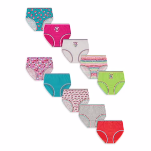 Paquete de 10 calzones para niña talla 6 -Auden