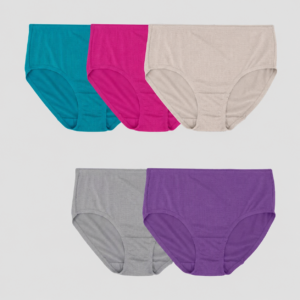 Paquete de 5 calzones de micromalla transpirable para dama talla L - Fruit of the Loom