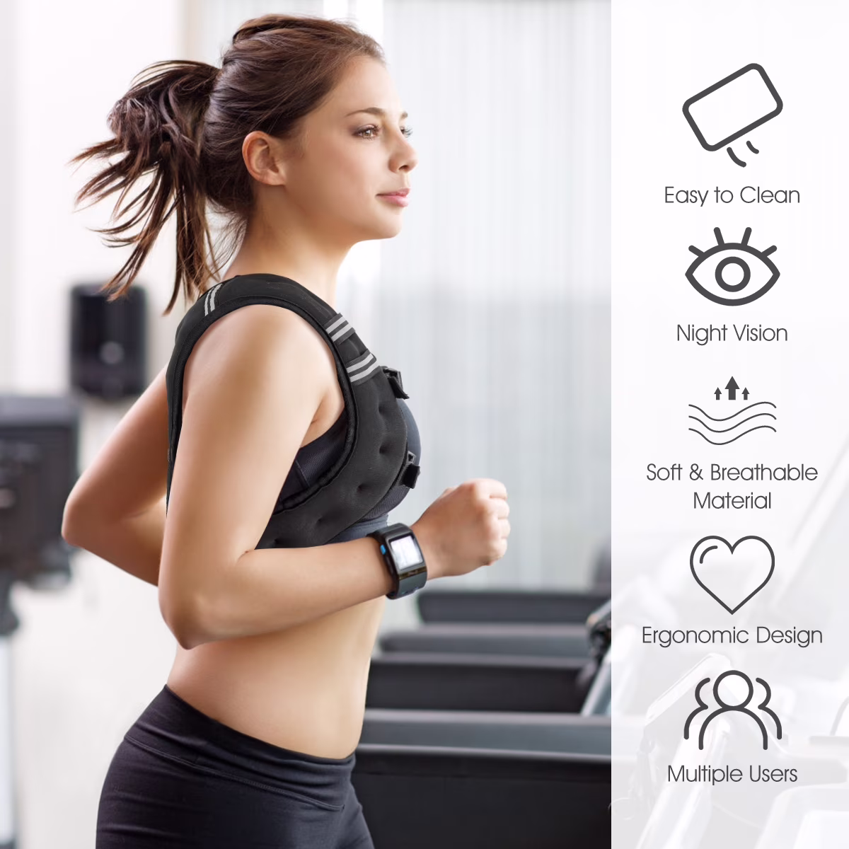 Chaleco con peso para entrenamiento de 20 Lb -Costway - Imagen 6