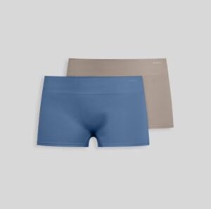 Paquete de 2 calzones tipo boxer para mujer, talla L - Marca Jockey Generation