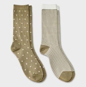 Calcetas casuales para adulto color café talla 6-12 paquete de 2 - Marca Goodfellow & Co™