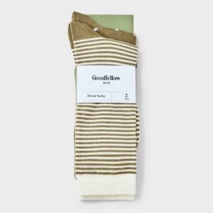 Alternative view of Calcetas casuales para adulto color café talla 6-12 paquete de 2 - Marca Goodfellow & Co™