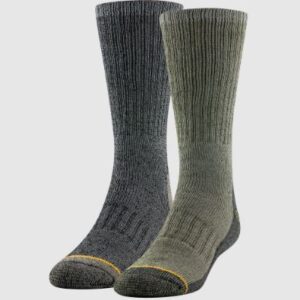 Paquete de 2 pares de calcetas para adulto verde y gris talla 6-12.5
