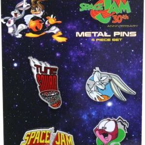 Juego de 4 prendedores metálicos edición 30 aniversario - Marca Space Jam