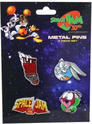 Juego de 4 prendedores metálicos edición 30 aniversario - Marca Space Jam
