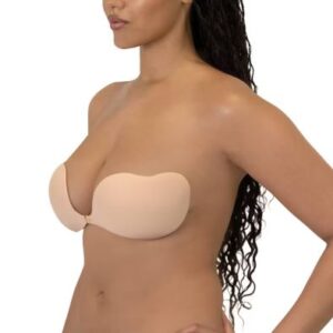 Alternative view of Sujetador adhesivo sin espalda color beige claro copa B - Marca Nudish