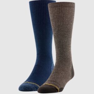 Calcetas casuales para adulto talla 6-12.5 azul y café paquete de 2 - Marca Goodfellow & Co™