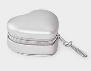 Organizador de joyas redondo con forma de corazón, color blanco -A New Day