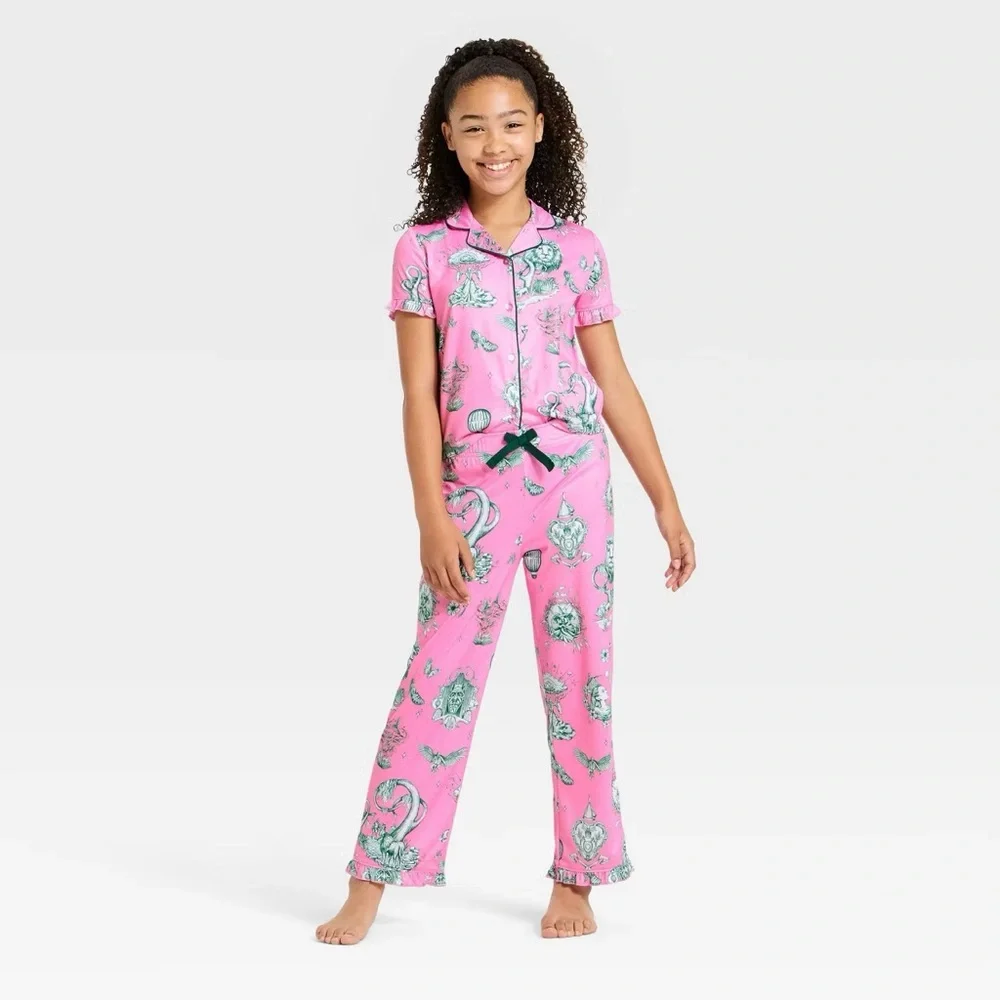 Conjunto de pijama de 2 piezas talla 8 para niña con diseño de Wicked -Katie Kime