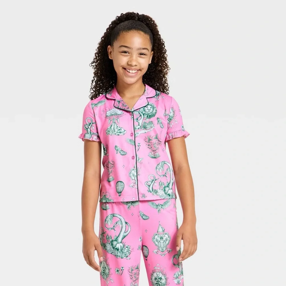 Conjunto de pijama de 2 piezas talla 8 para niña con diseño de Wicked -Katie Kime - Imagen 3