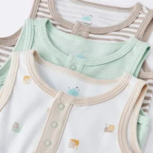 Alternative view of Paquete de 3 Bodys sin mangas para bebé talla 6-9 meses - Cloud Island