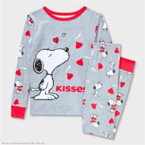 Conjunto de pijama de 2 piezas para niños talla 4 con diseño de Snoopy -Peanuts