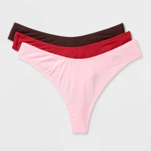 Paquete de 3 calzones tipo tangas para dama talla XXL marca Auden