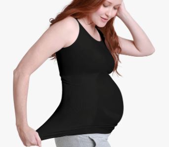 Camiseta de maternidad sin costuras con soporte y tela transpirable, talla S/M - Imagen 3