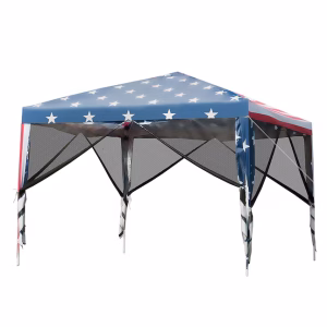 Carpa con diseño de USA de 10 ft x 10ft - Costway